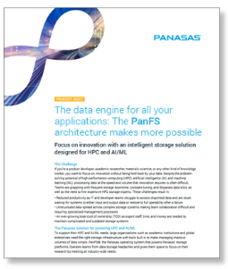PanFS architecture product brief thumbnail